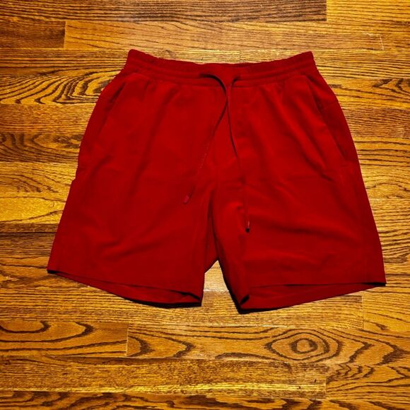 Lululemon Athletica Channel Cross Swim Shorts. Red. Size Medium. - Picture 1 of 6